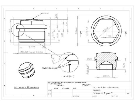 Production Drawing of 97 4387A